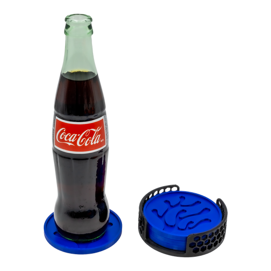 Printed Reef Coral Coasters Set