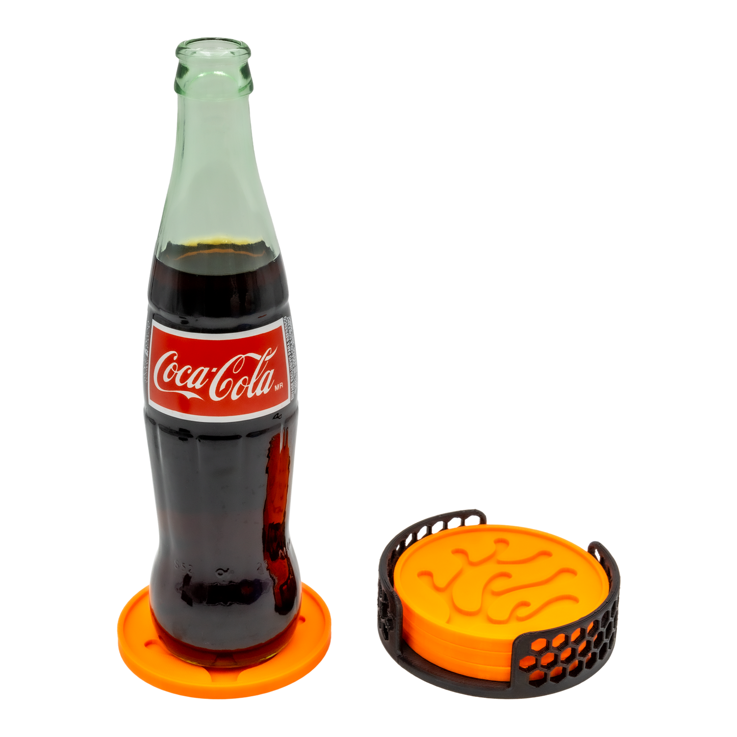 Printed Reef Coral Coasters Set